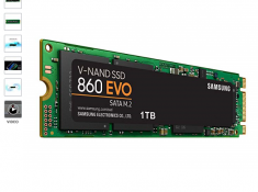 Samsung 860 EVO 1TB M.2 SATA Internal SSD $127.99 (MZ-N6E1T0BW)