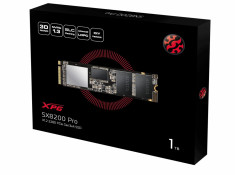 XPG SX8200 PRO PCIE NVME GEN3X4 M.2 2280 1TB SSD (ASX8200PNP-1TT-C) W/ BLACK XPG HEATSINK